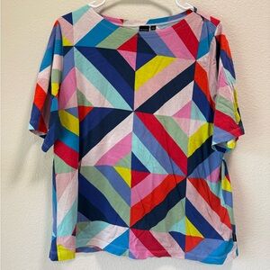 Uniqlo Colorful Geometric Women's Top